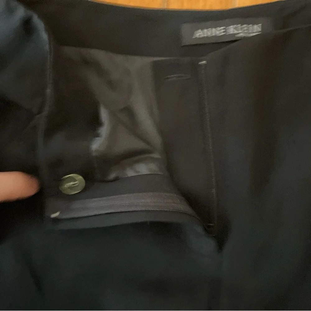 Anne Klein‎ New York Women’s  Wide Leg Black Trousers High Waist Size 10 - Picture 11 of 14